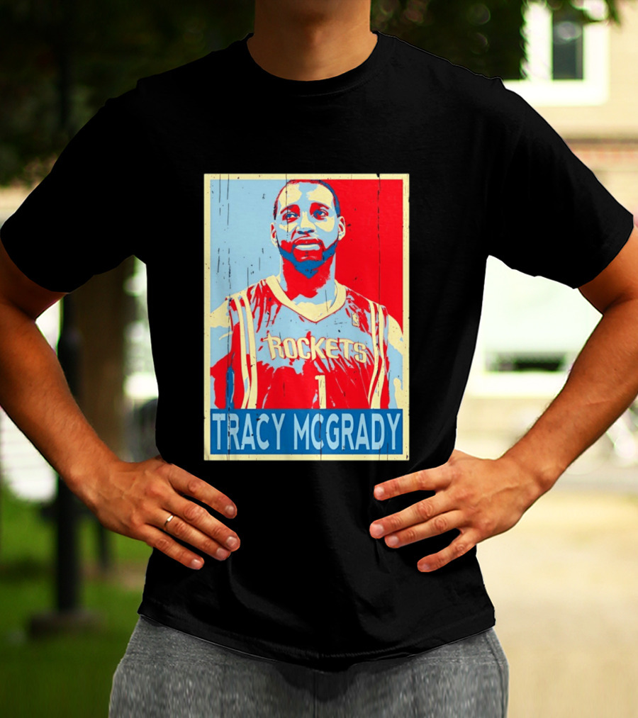 Tracy McGrady Rockets Houston NBA Basketball T-Shirt