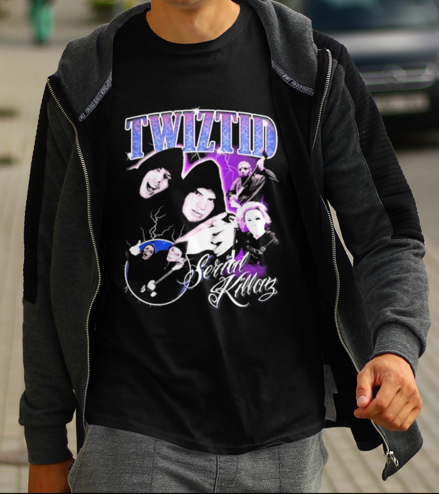 Twiztid Serial Killas 90s Rap Psychedelic Horror T-Shirt