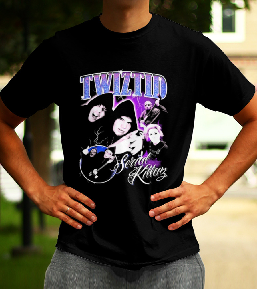 Twiztid Serial Killas 90s Rap Psychedelic Horror T-Shirt