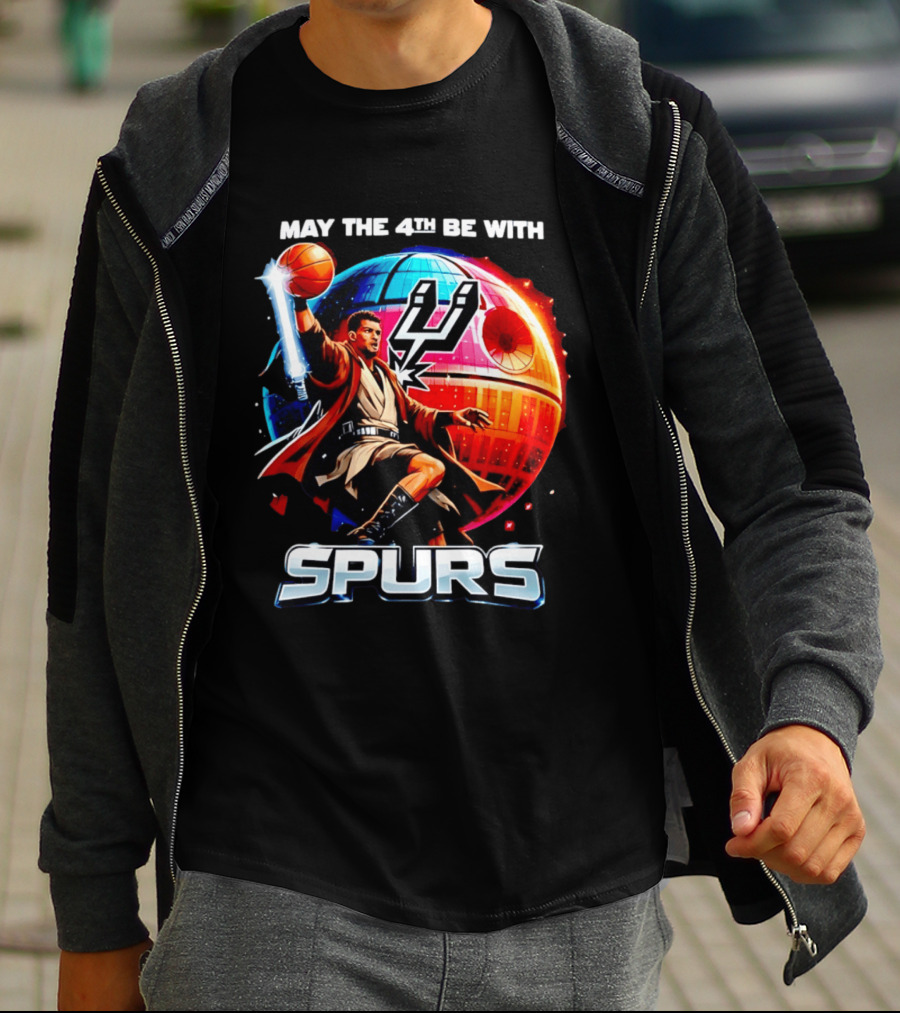 May The 4th Be With You Spurs Star Wars Victor Wembanyama T-Shirt
