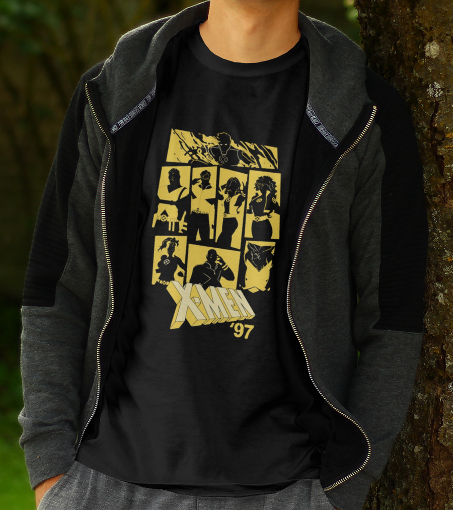 X Men '97 Classic Characters Collage T-Shirt