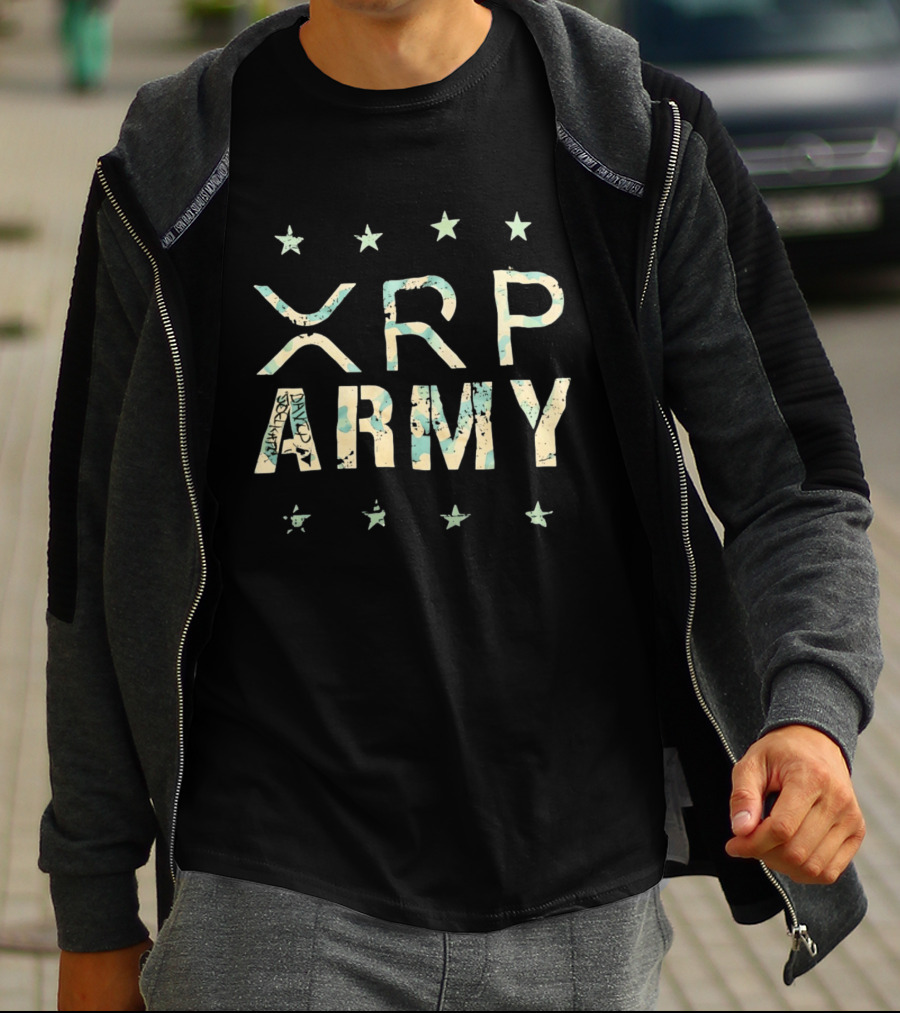 XRP Army Camo Stars T-Shirt
