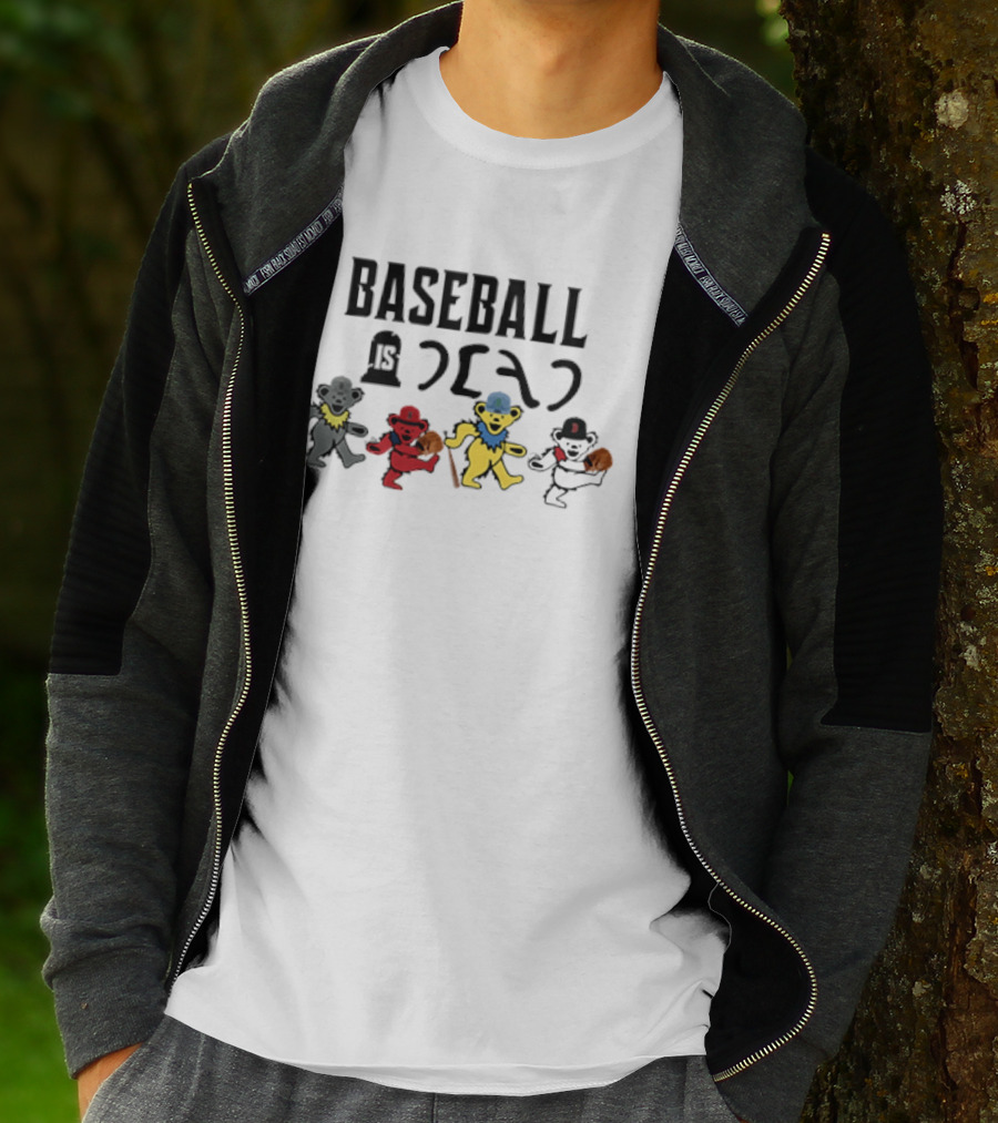 Baseball Is Dead Bear Grateful Dead T-Shirt