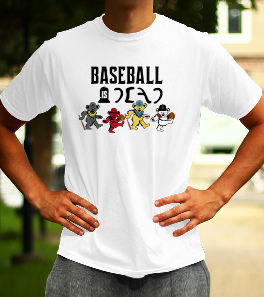 Baseball Is Dead Bear Grateful Dead T-Shirt