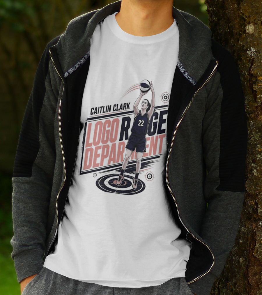 Caitlin Clark 22 Indiana Fever WNBA Logo Range Department T-Shirt