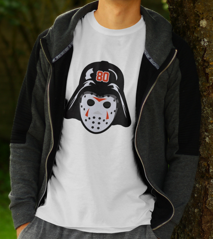 Dan Vladar Darth Vladar Mask 80 Philadelphia Flyers Hockey T-Shirt