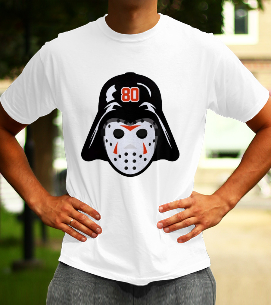 Dan Vladar Darth Vladar Mask 80 Philadelphia Flyers Hockey T-Shirt