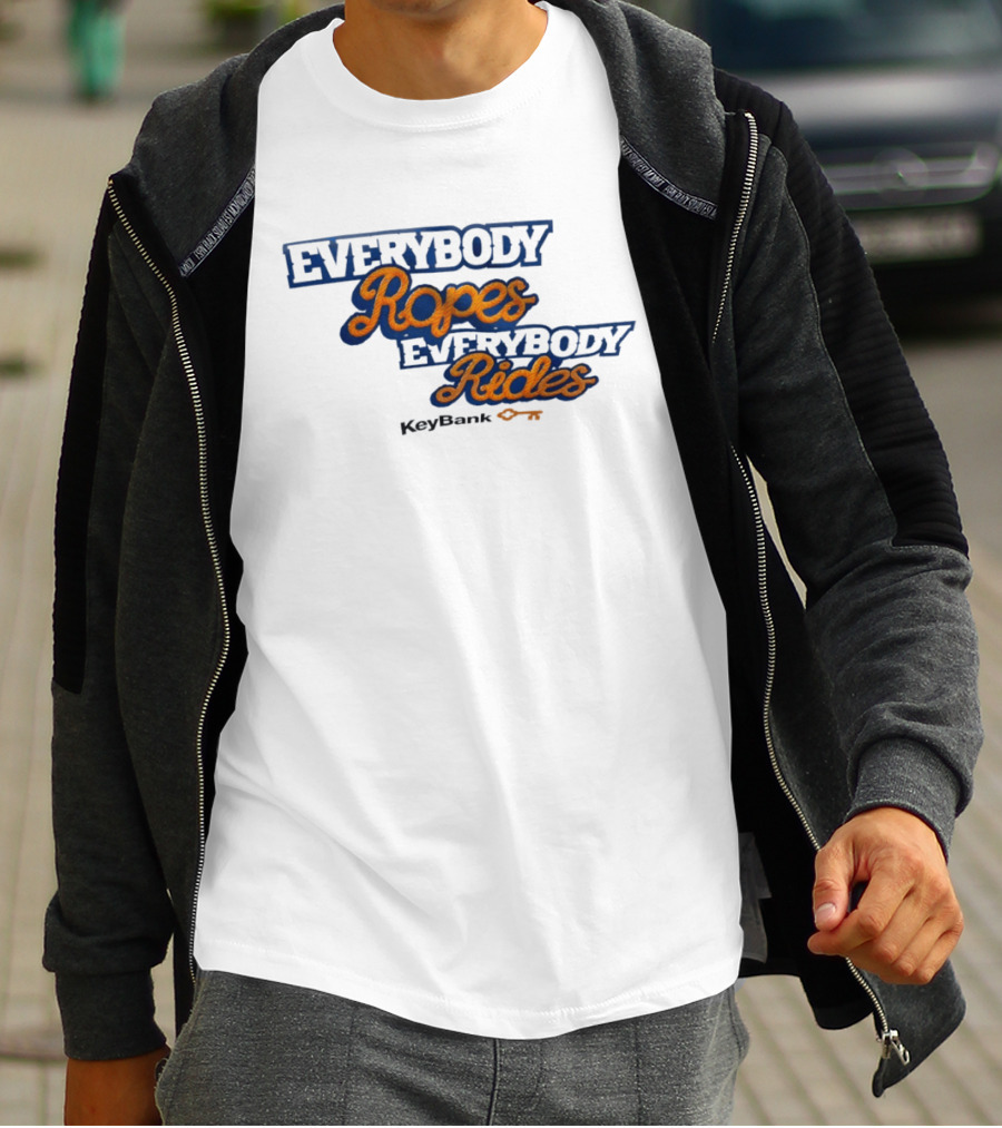 Everybody Ropes Everybody Rides KeyBank Buffalo Sabres NHL Hockey T-Shirt