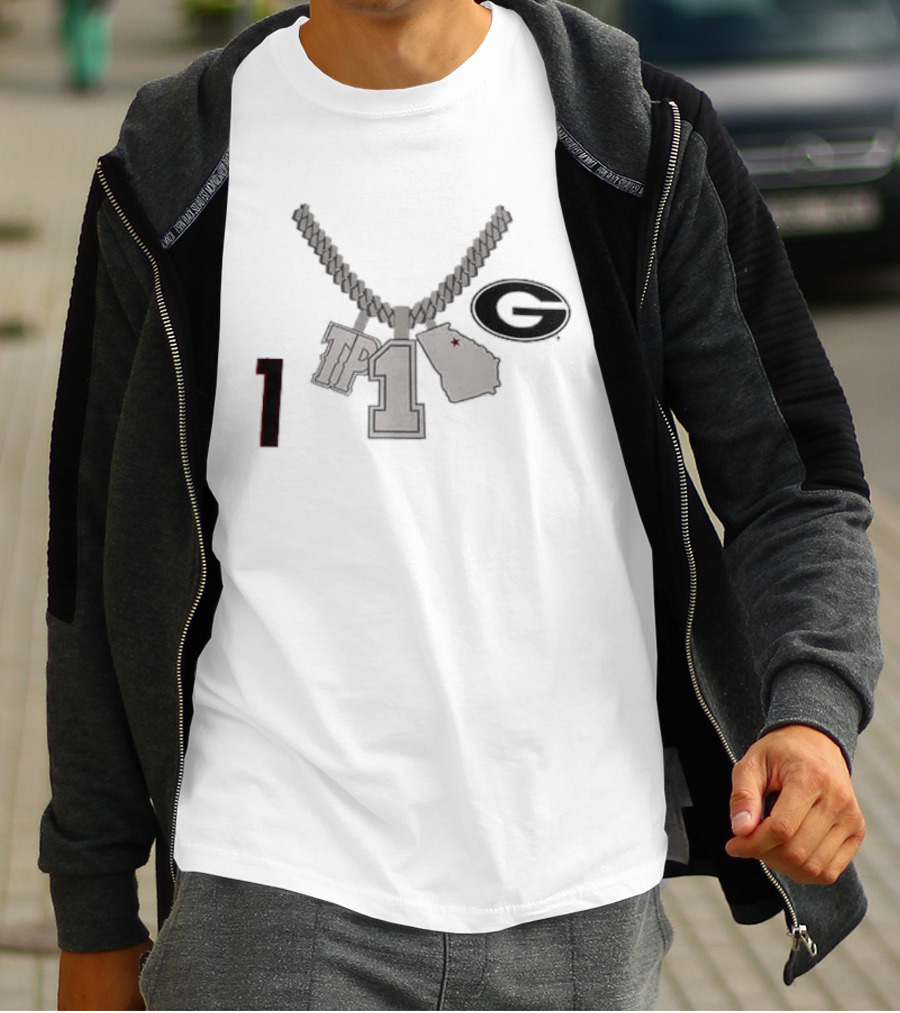Georgia G TP 1 Necklace Map Design By Tre Phelps T-Shirt