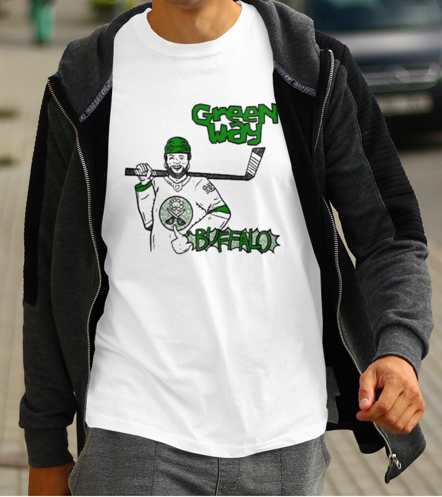 Green Way Hockey Buffalo Player T-Shirt