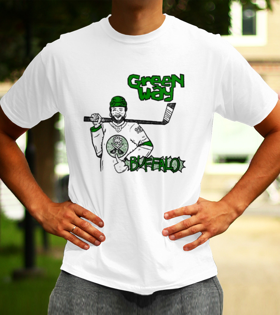 Green Way Hockey Buffalo Player T-Shirt