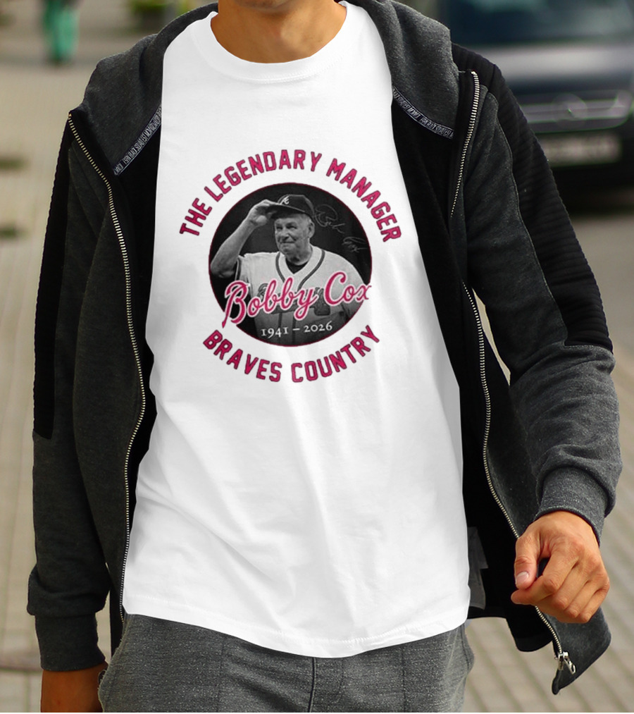 Bobby Cox 1941 2026 The Legendary Manager Braves Country T-Shirt