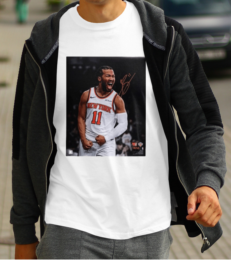 Jalen Brunson New York Knicks 11 Basketball Nike NBA Signature T-Shirt