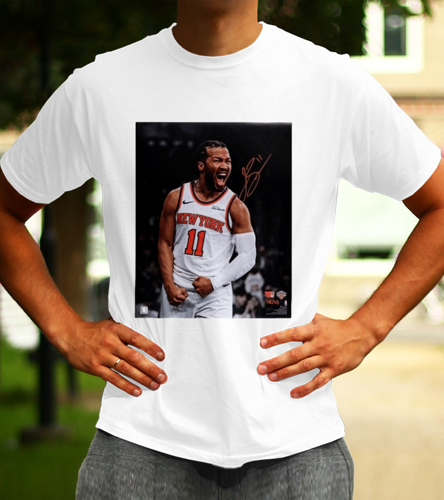 Jalen Brunson New York Knicks 11 Basketball Nike NBA Signature T-Shirt