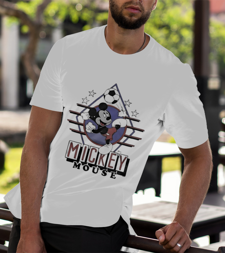 Mickey Mouse Soccer Stars USA Cartoon T-Shirt