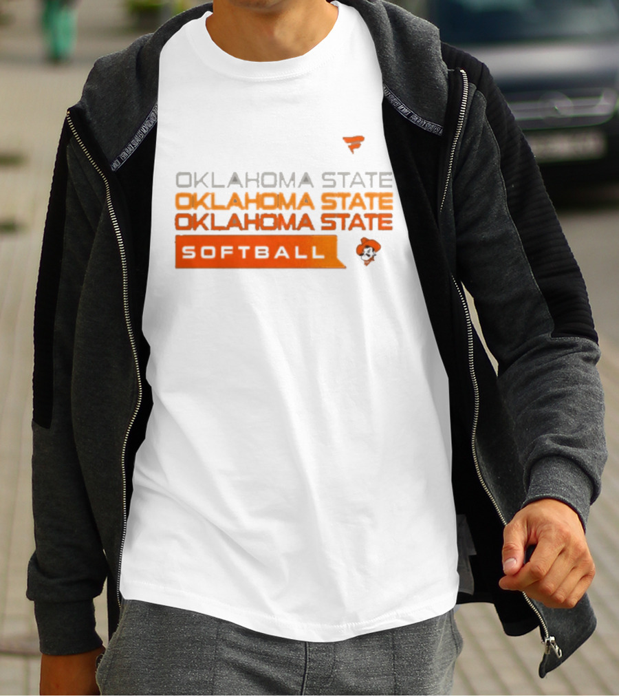 Oklahoma State College Softball Cowboys Hype Tri Blend T-Shirt