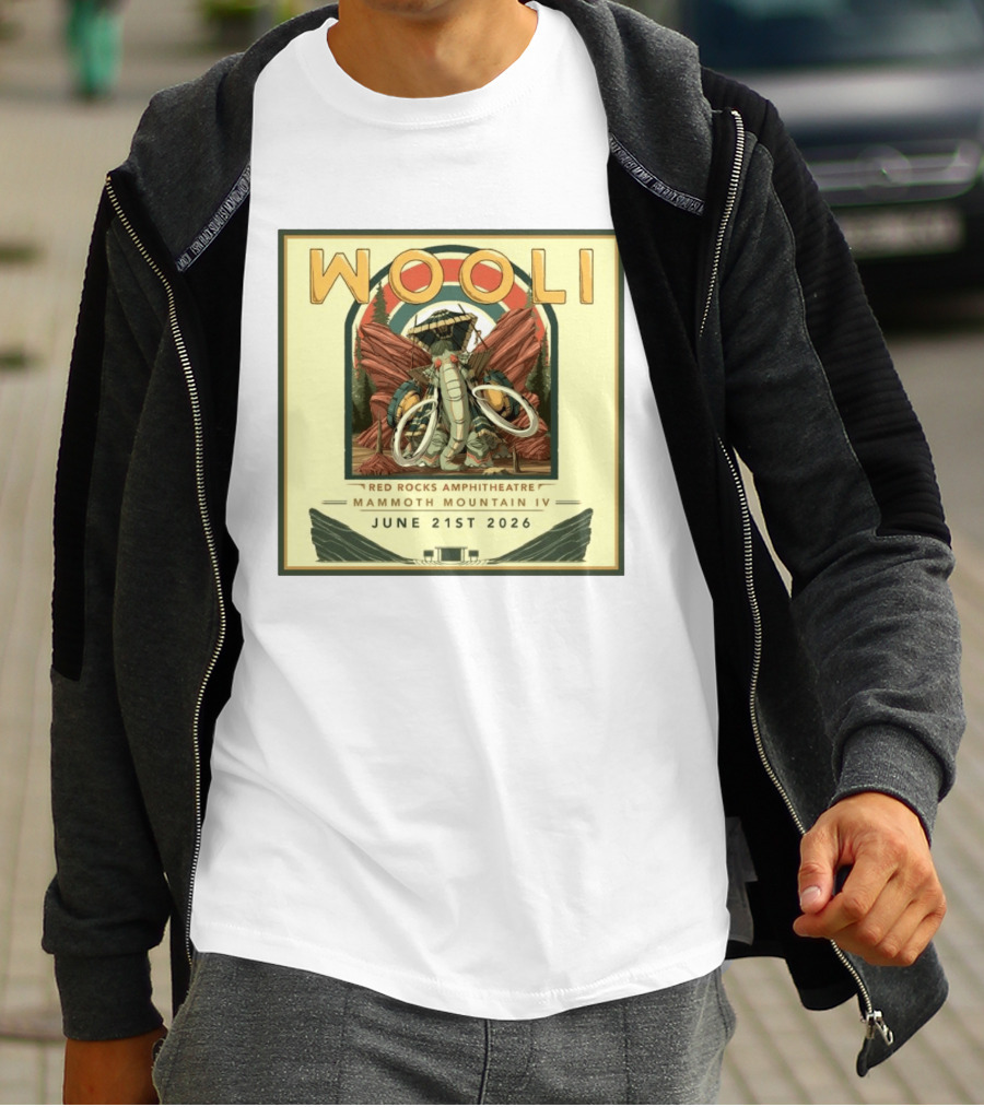 Wooli Red Rocks Amphitheatre Mammoth Mountain IV June 21st 2026 T-Shirt