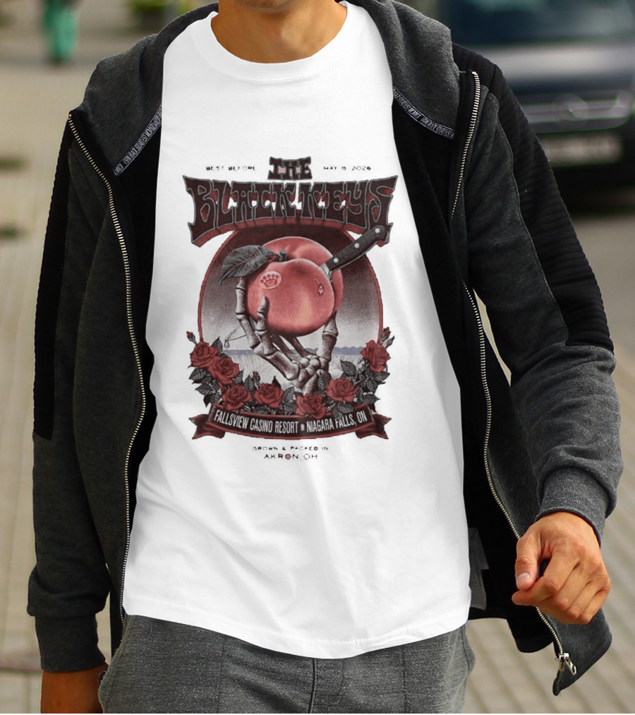 The Black Keys Niagara Falls 2026 May 8 Fallsview Casino Resort Ontario Event T-Shirt