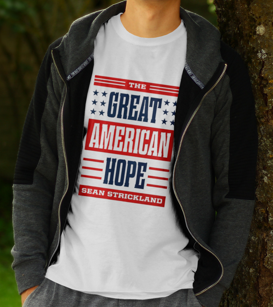 The Great American Hope Sean Strickland Stars And Stripes T-Shirt