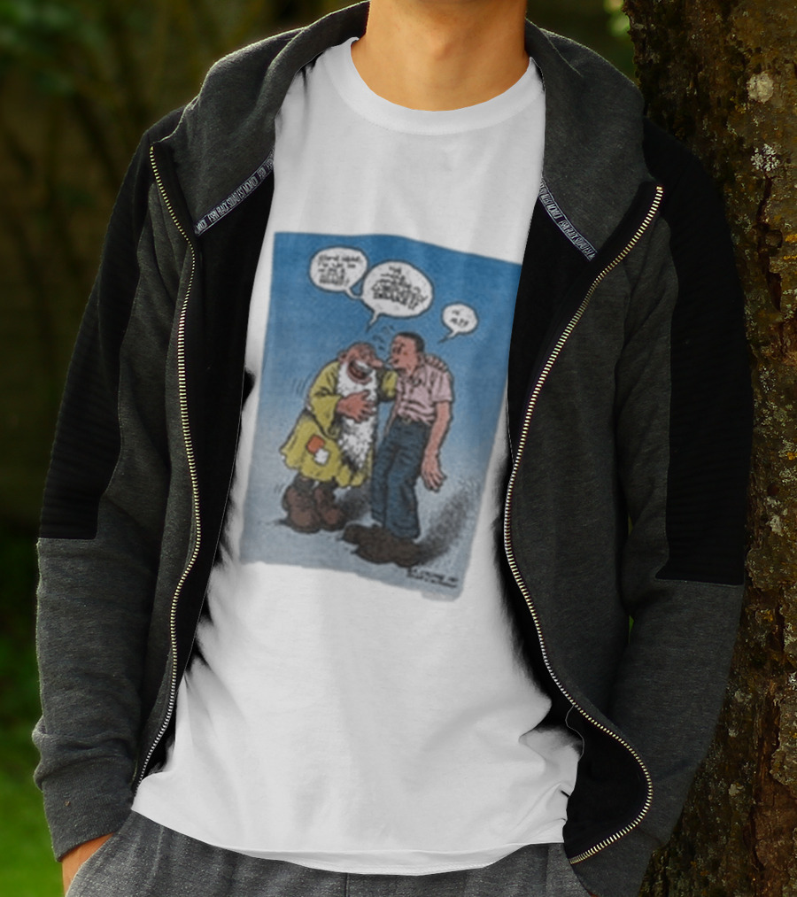 Barn Owl Seattle 1987 R. Crumb Mr Natural Comic Speech Bubbles T-Shirt