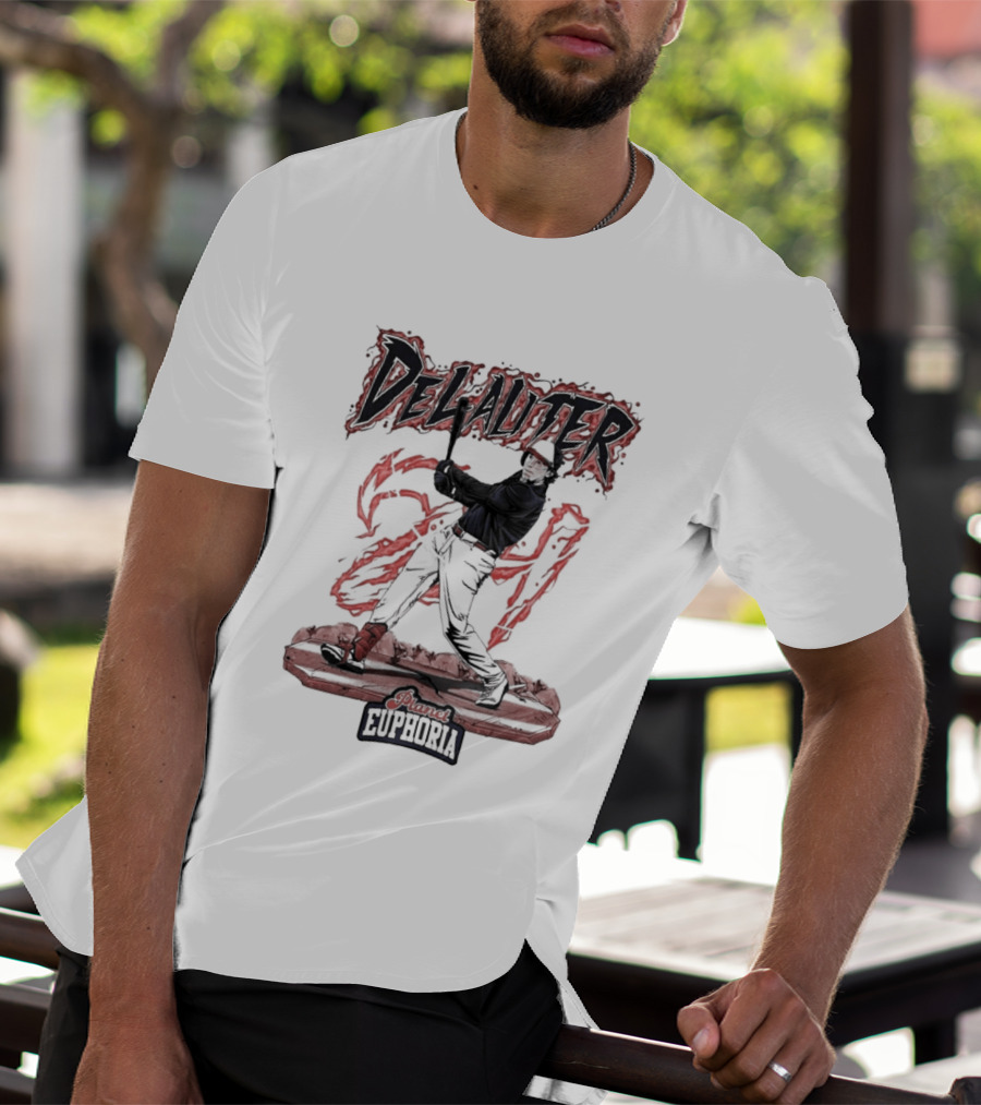 DeLauter Cosmic Euphoria Red Swing 21 T-Shirt