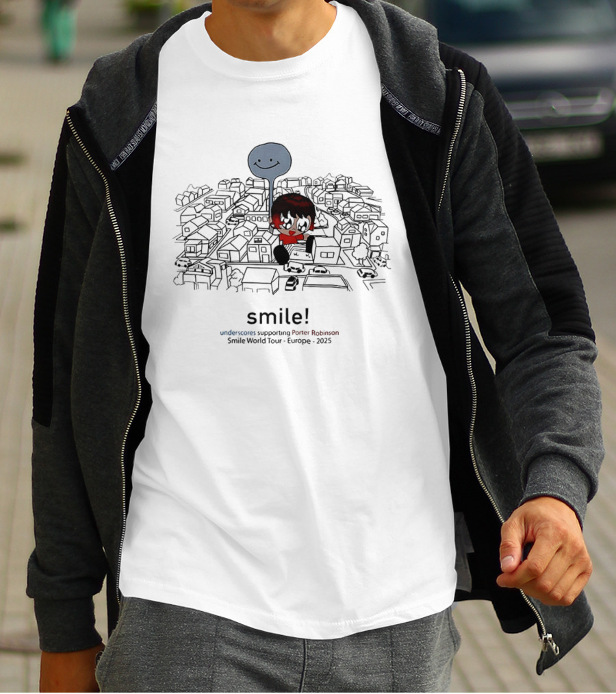 Smile World Tour 2025 Europe Supporting Porter Robinson T-Shirt