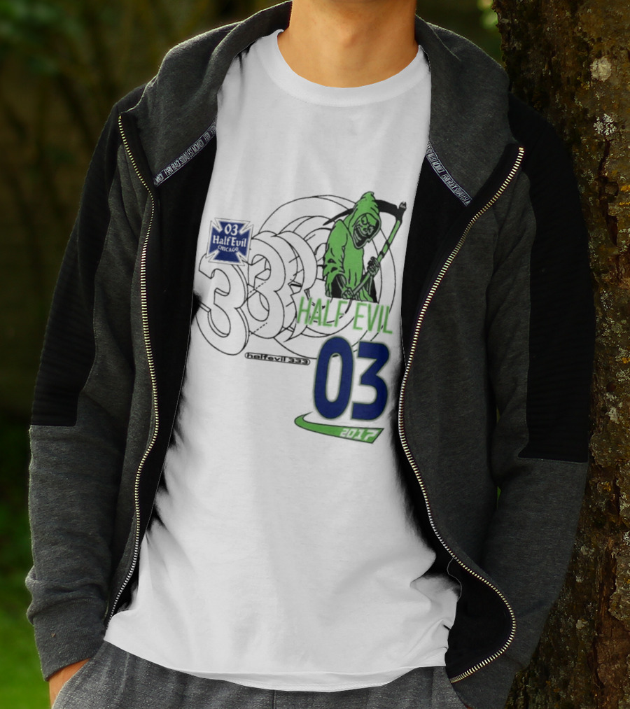 Halfevilco 333 Male Evil 03 Grim Reaper T-Shirt