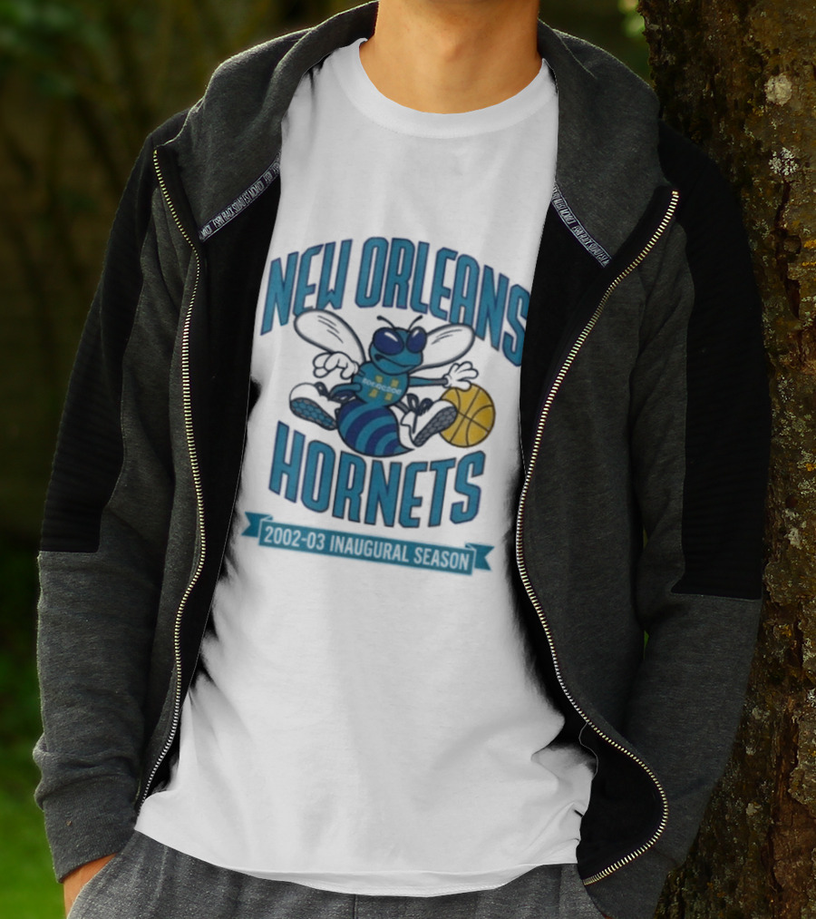 New Orleans Hornets Inaugural Season Basketball T-Shirt