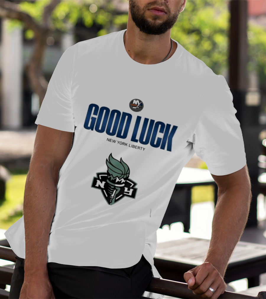 Good Luck New York Liberty NY Collaboration T-Shirt