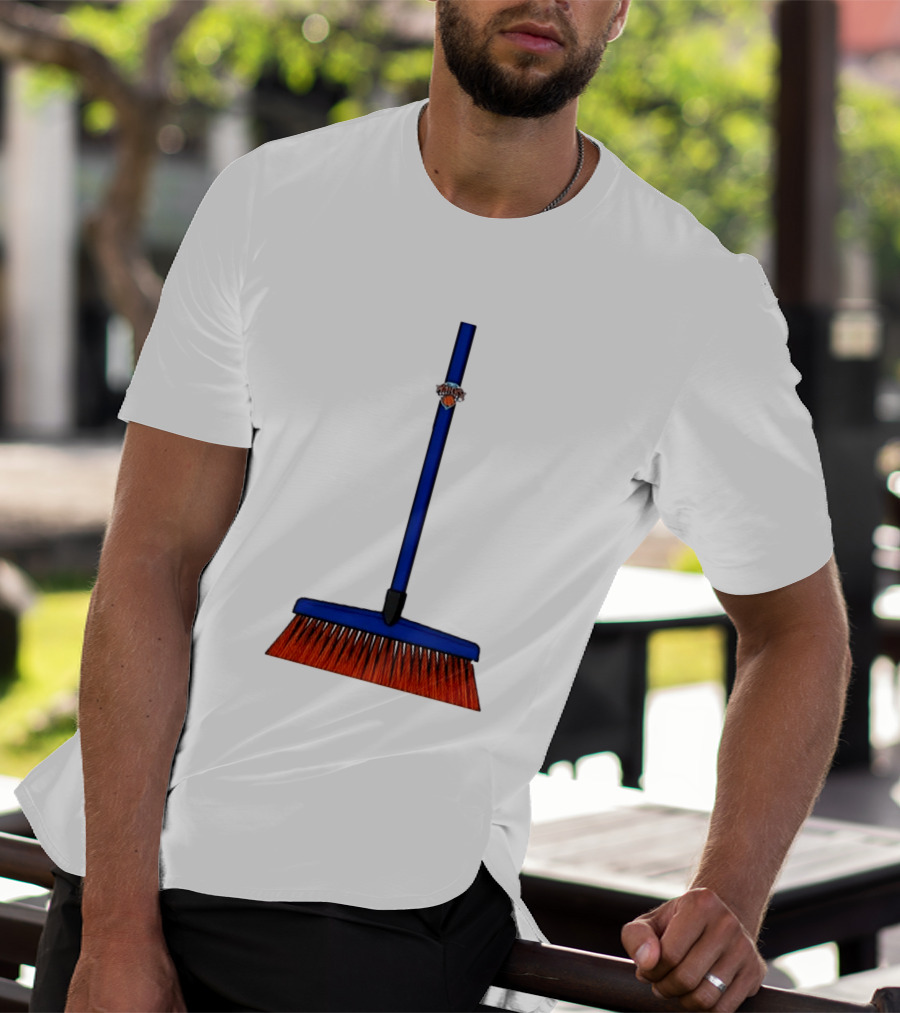 New York Knicks The Sweep 2026 Broom Basketball Fan Gear T-Shirt