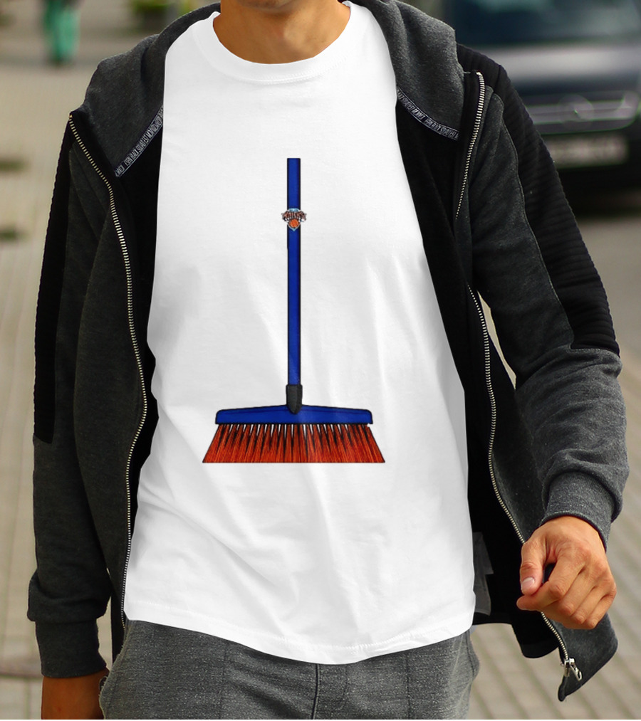 New York Knicks The Sweep 2026 Broom Basketball Fan Gear T-Shirt