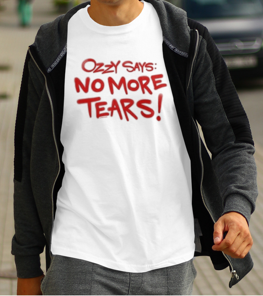 Ozzy Says No More Tears Toddler Red T-Shirt