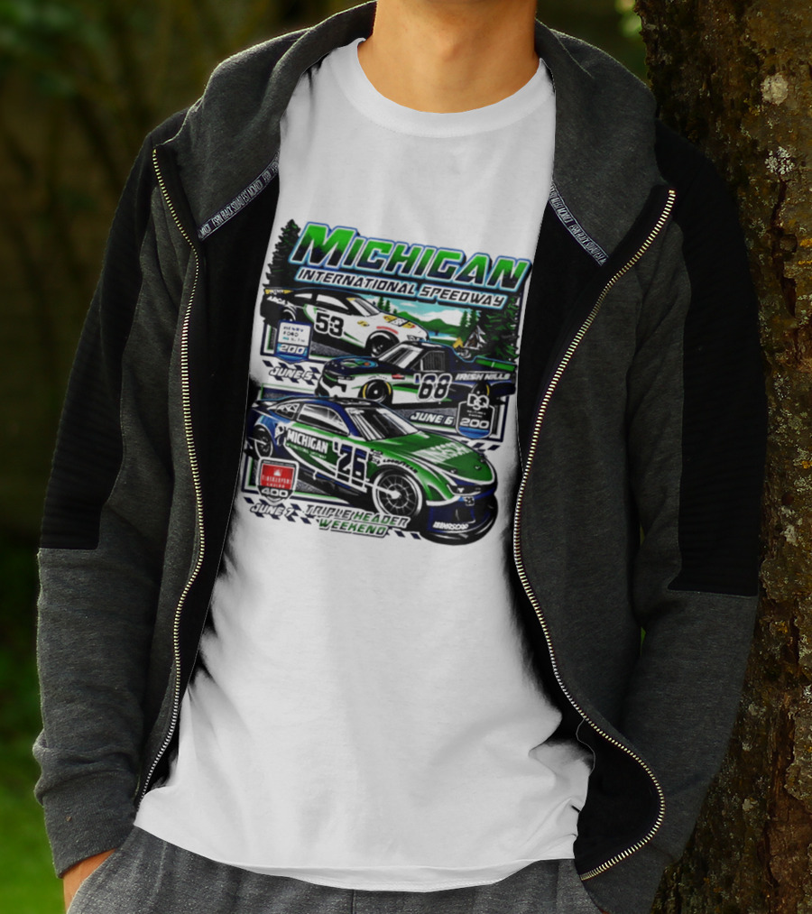 2026 Michigan International Speedway June 16 Race With Cars 58 And 88 T-Shirt