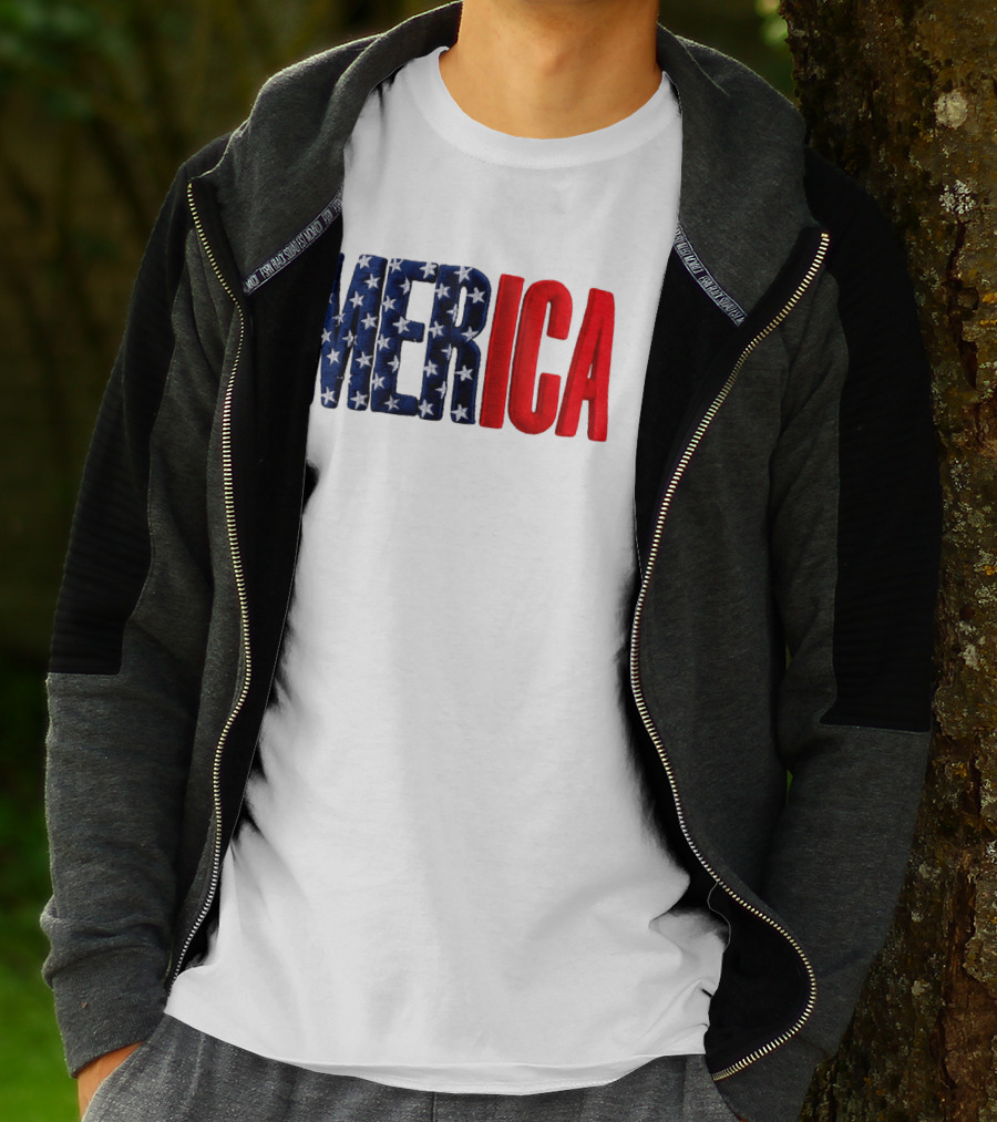 2026 USA 250th Merica Chrome White Camo Hat Stars Stripes T-Shirt