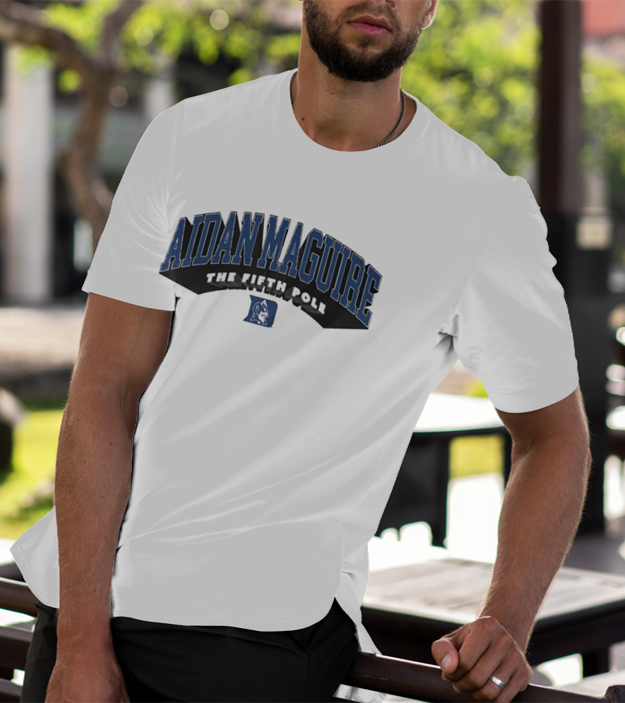 Aidan Maguire Duke Lacrosse The Fifth Pole Blue Devil T-Shirt