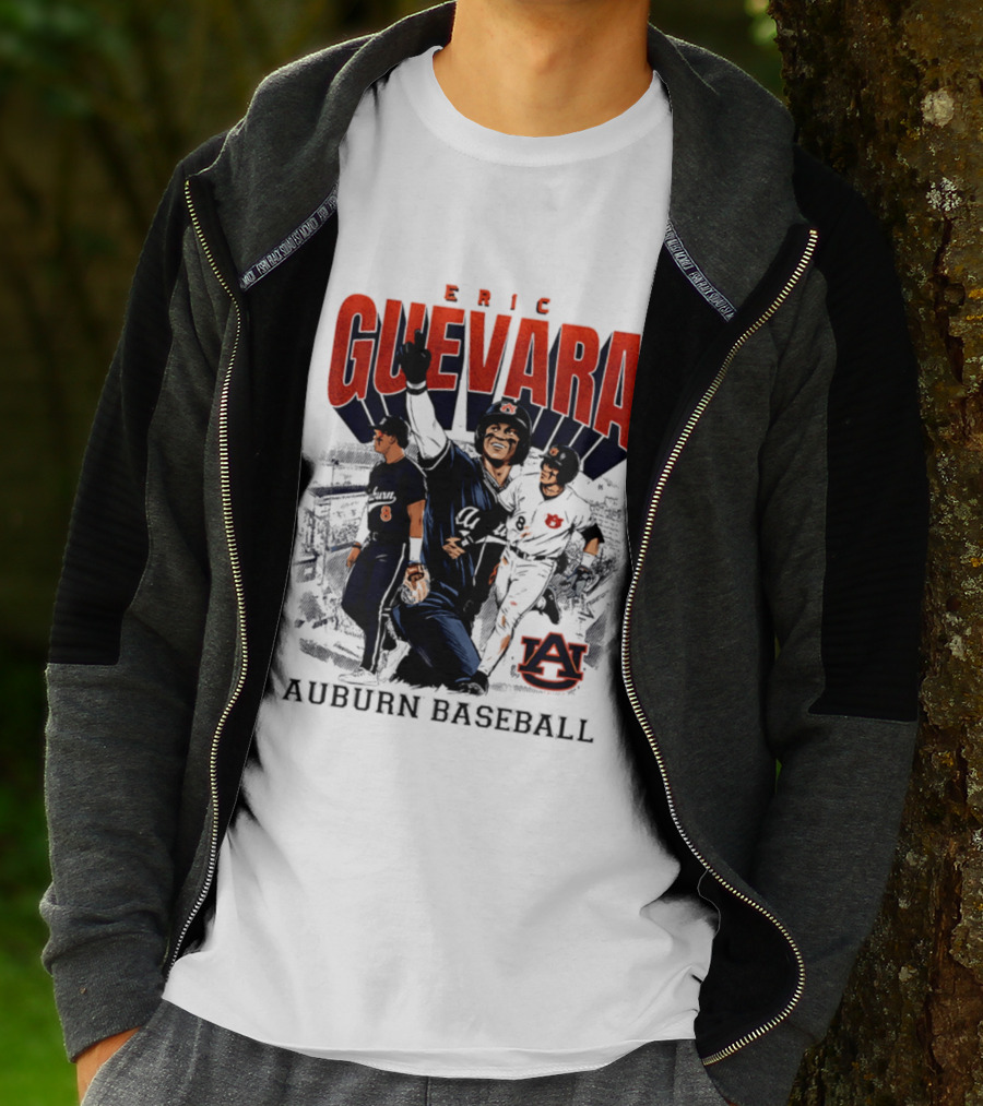 Eric Guevara Auburn Baseball Tigers Skyline T-Shirt