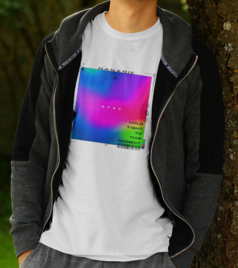 Hanabie Hold Tight To This Moment Vivid Neon Aesthetic T-Shirt