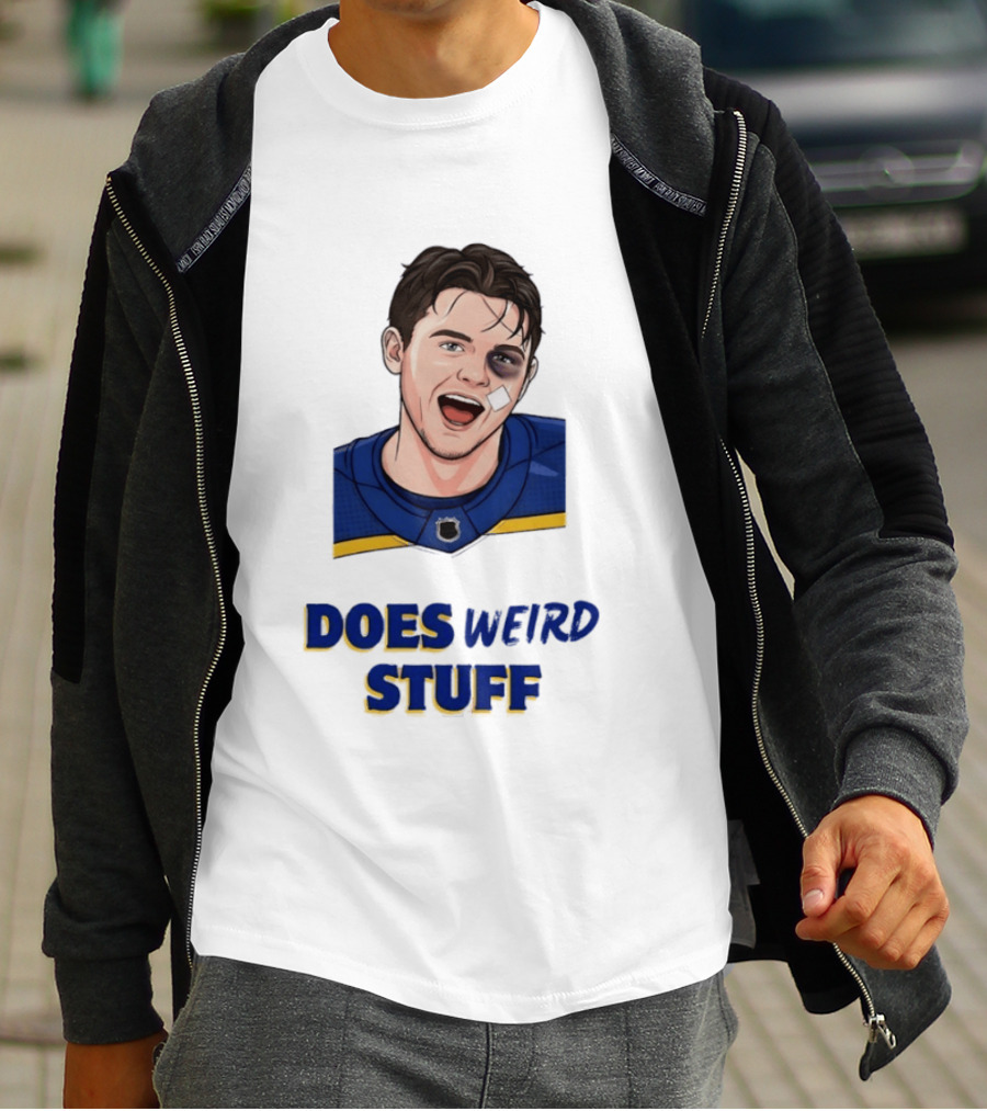 Jordan Binnington St. Louis Blues Does Weird Stuff T-Shirt