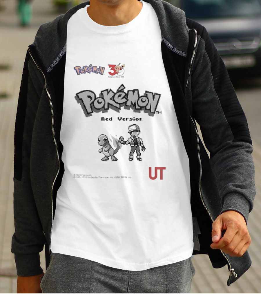 Pokemon Red Version 25th Anniversary Characters UT T-Shirt