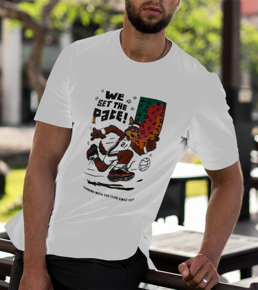 San Antonio Spurs We Set The Pace Running With The Club Since 1973 T-Shirt