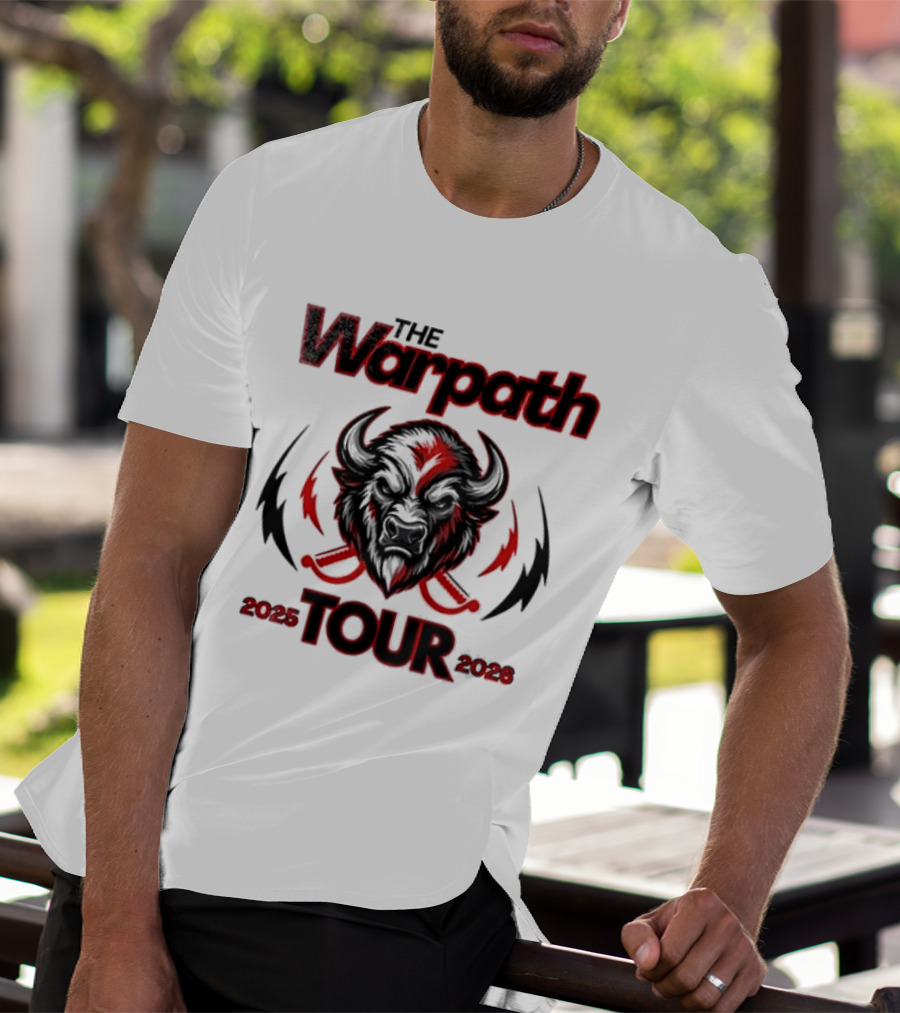 The Warpath Tour 2025 2026 Bison T-Shirt