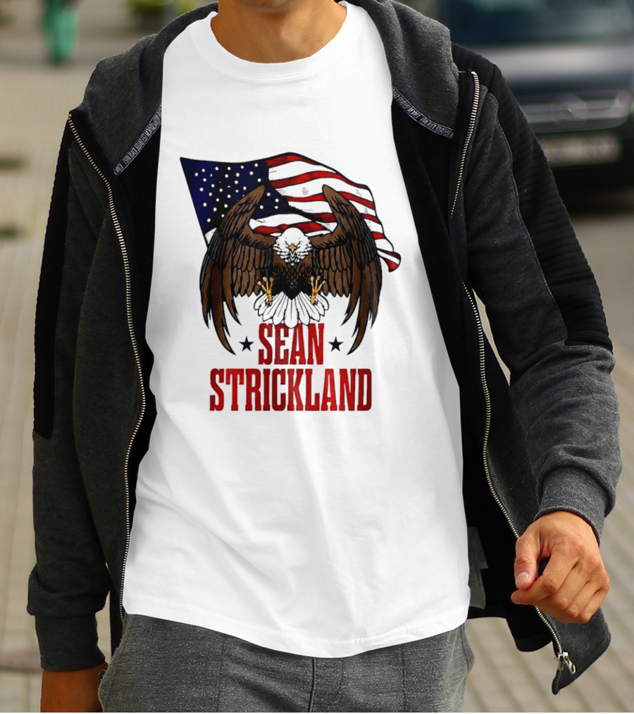 American Flag Eagle Sean Strickland UFC The Great American Hope T-Shirt