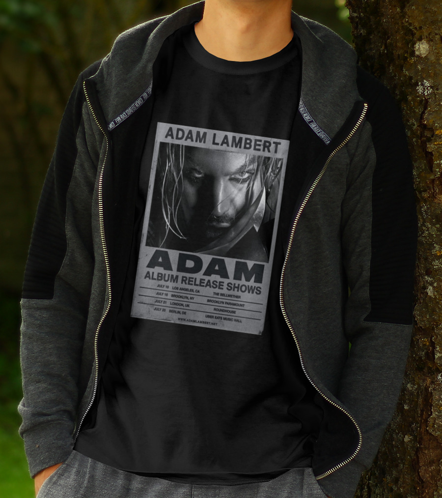 Adam Lambert Album Release Shows 2026 Los Angeles Brooklyn London Berlin T-Shirt