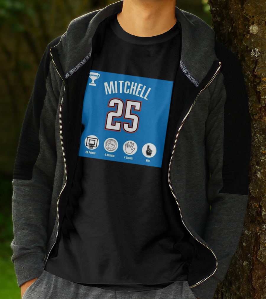 Mitchell 25 MVP Contenders 28 Points 4 Assists 4 Steals Win T-Shirt