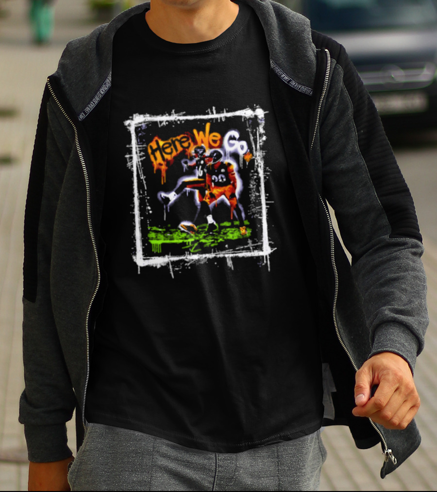 T.J. Watt Here We Go Pittsburgh Steelers Football Players T-Shirt