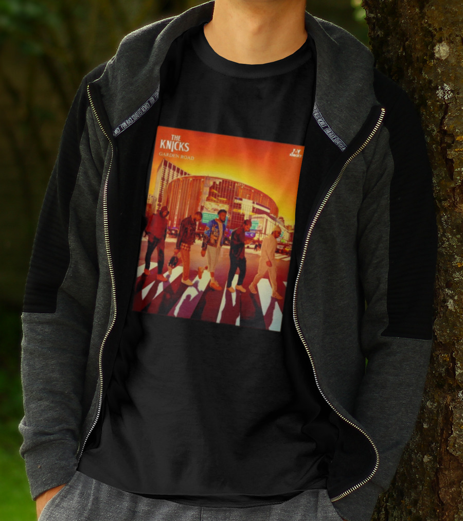 The Knicks Garden Road New York Knicks Madison Square Garden Abbey Road T-Shirt