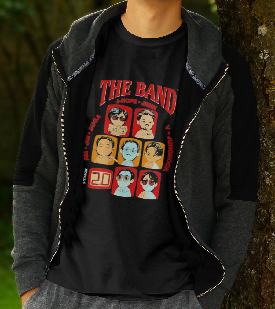 The Band RM Jin Suga J Hope Jimin V Jungkook 20 Arirang BTS World Tour 2.0 T-Shirt