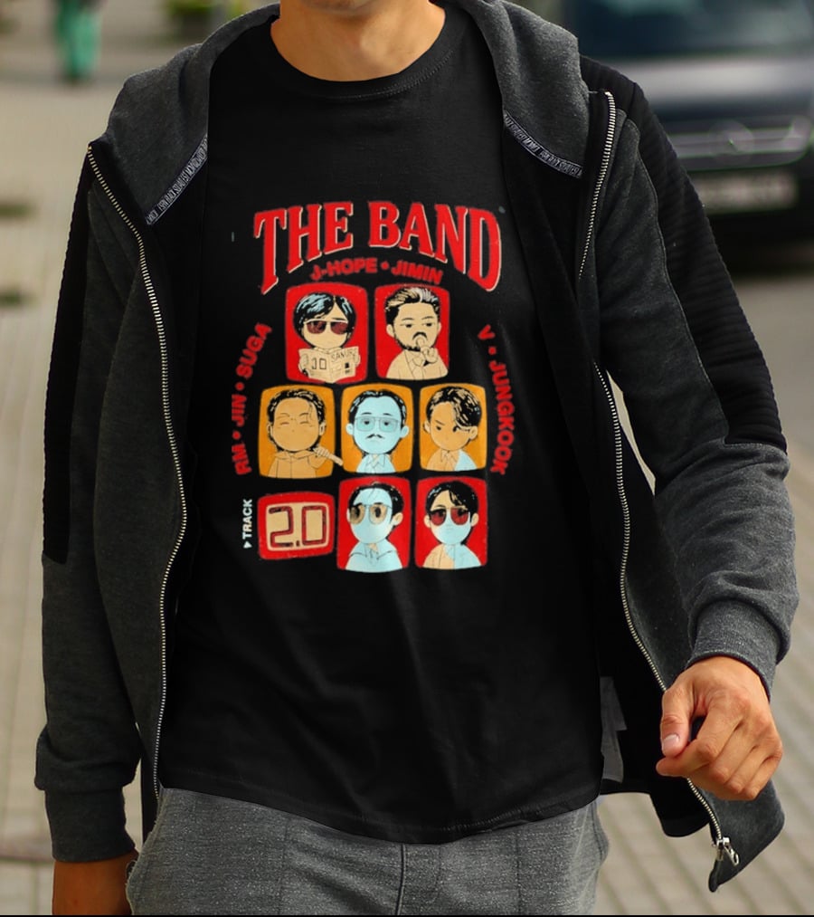 The Band RM Jin Suga J Hope Jimin V Jungkook 20 Arirang BTS World Tour 2.0 T-Shirt