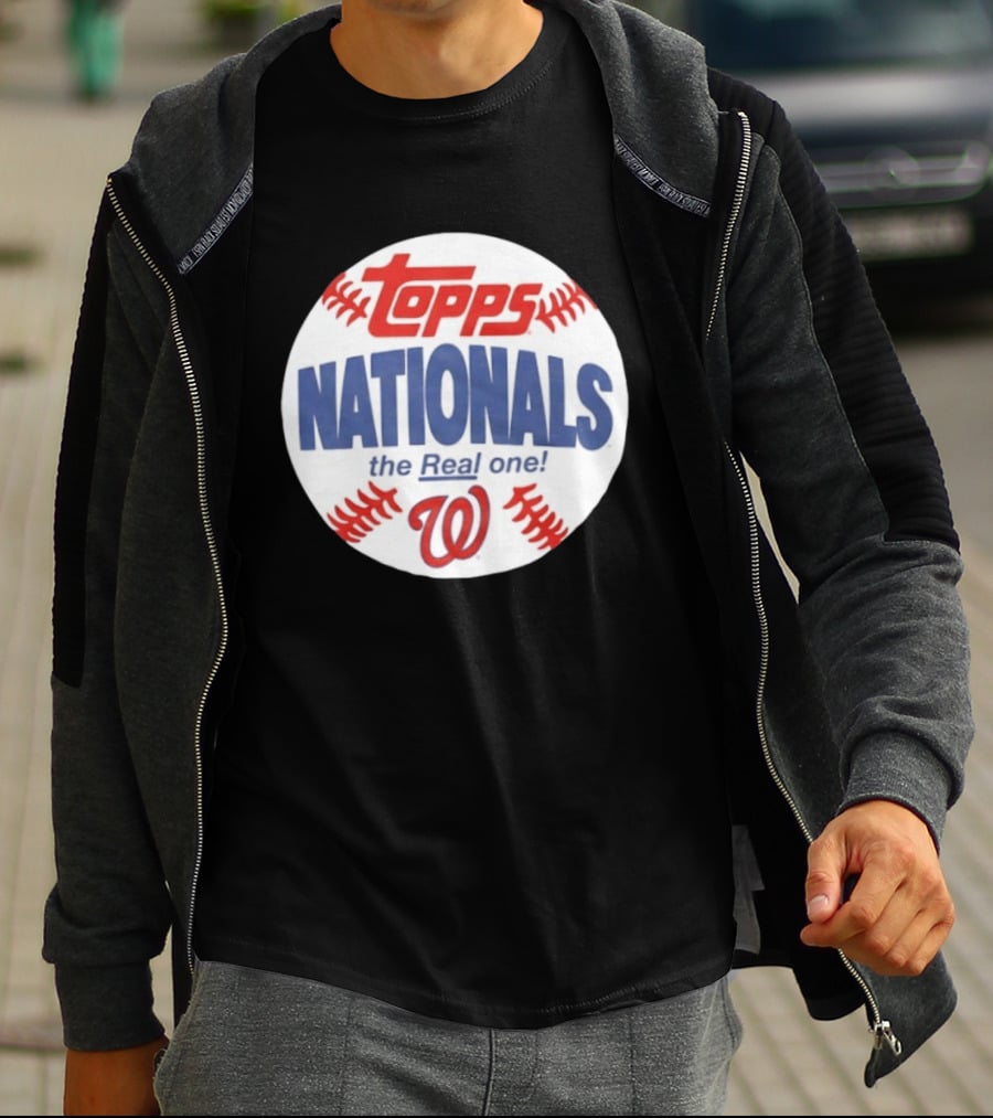 Topps Nationals The Real One MLB W Baseball T-Shirt