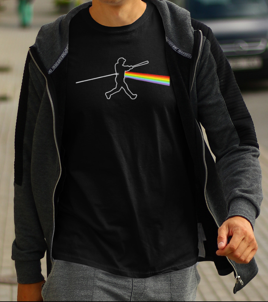 Dark Side Of The Mune Chicago White Sox Batter Rainbow Stadium T-Shirt